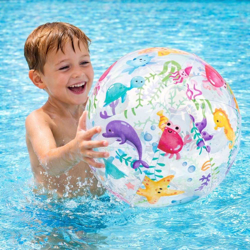 Inflatable Beach Ball - Intex Tropical Sea Animals