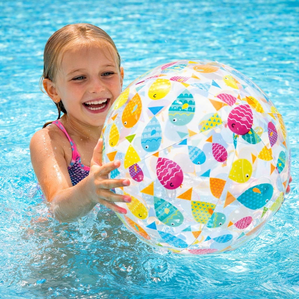 Inflatable Beach Ball - Intex Tropical Fish