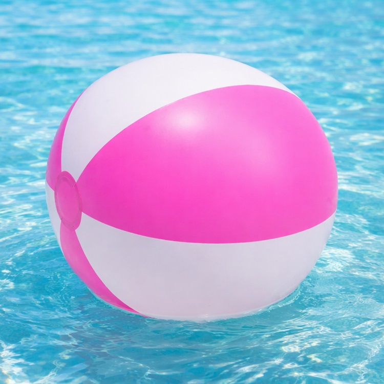 Inflatable Beach Ball - Swim Essentials Pink & White
