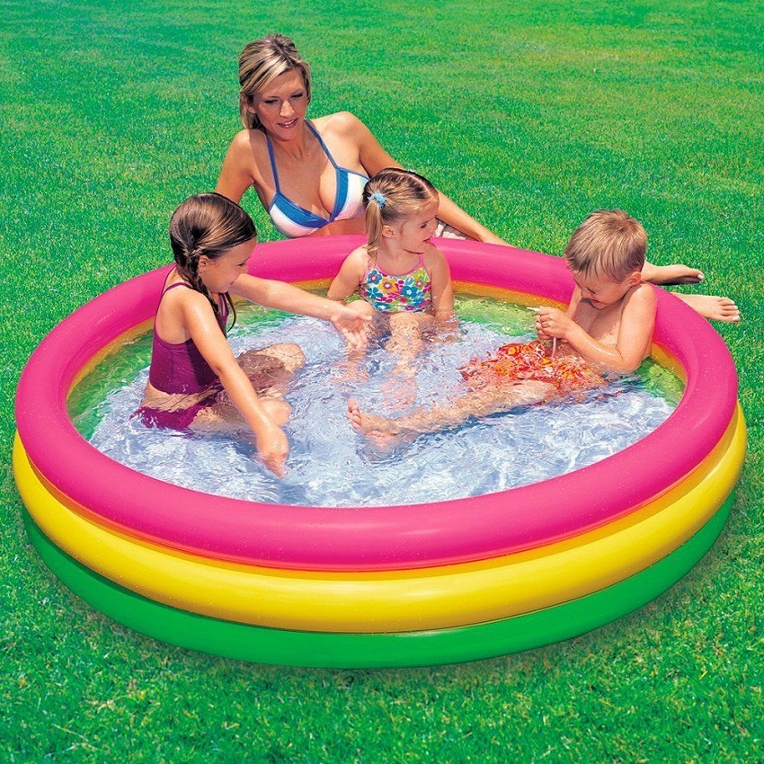 Children's inflatable pool Intex Rainbow