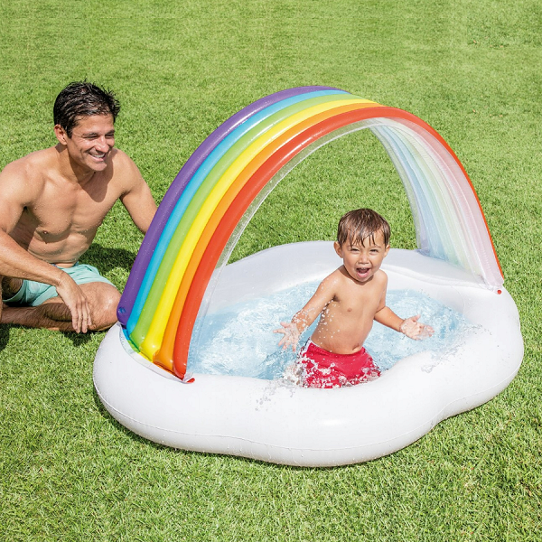 Inflatable splash pool or children Intex Cloud and Rainbow