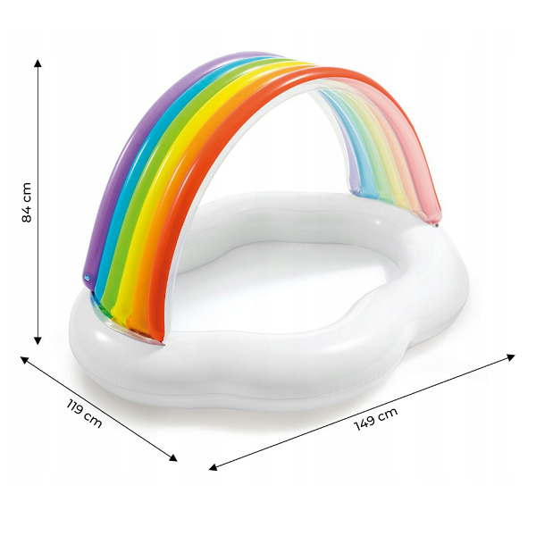 Inflatable splash pool or children Intex Cloud and Rainbow
