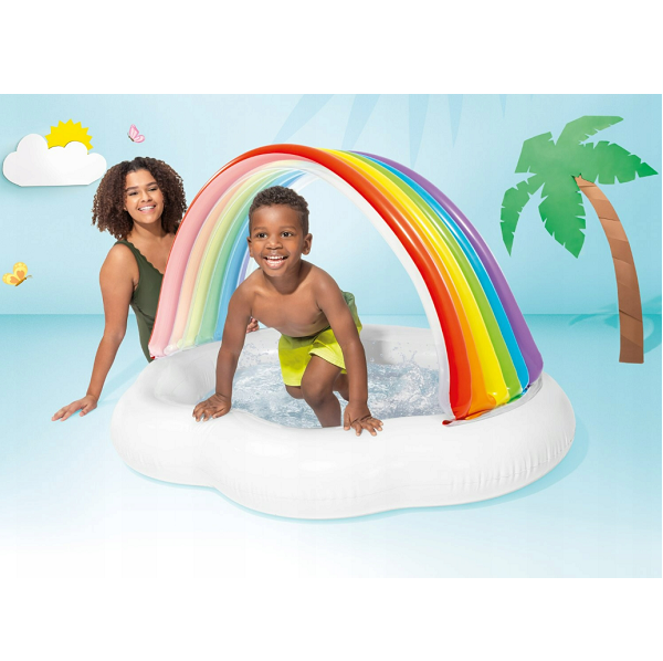 Inflatable splash pool or children Intex Cloud and Rainbow