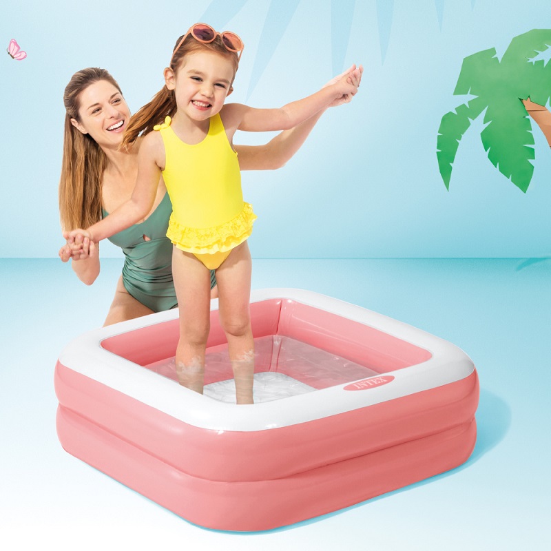 Inflatable pool for kids Intex Square Pink
