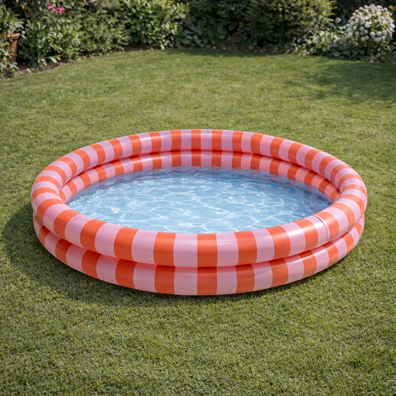 Inflatable Pool for Children - Swim Essentials Pink Red Striped Inflatable Pool for Children - Swim Essentials Pink Red Striped