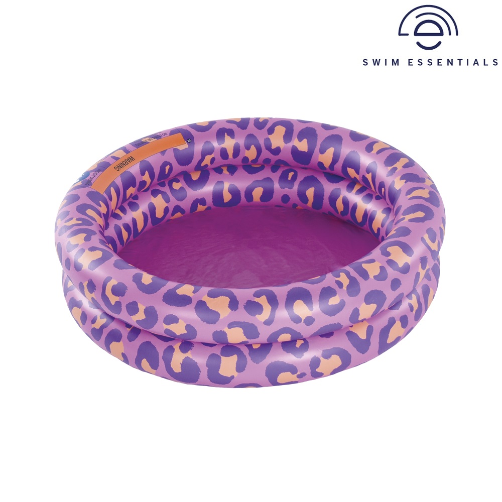 Inflatable pool for children Swim Essentials Purple Leopard