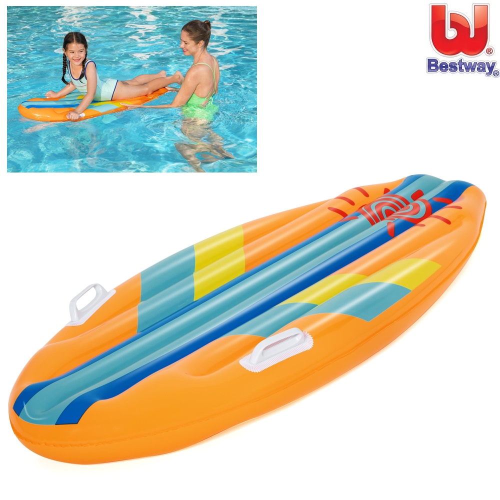 Inflatable Pool Float - Bestway Surf Rider Orange