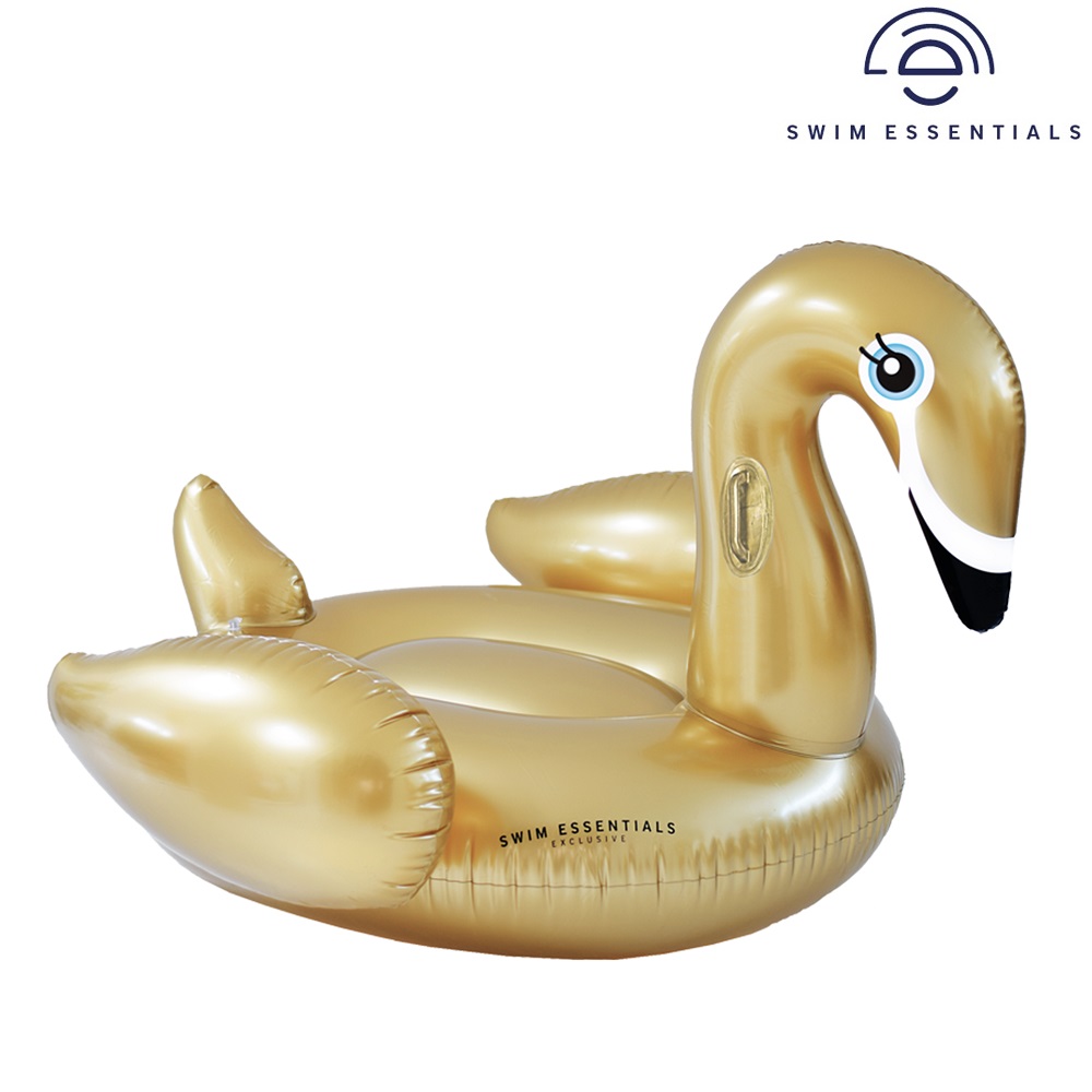 Uppblåsbart badjur XXL Swim Essentials Golden Swan