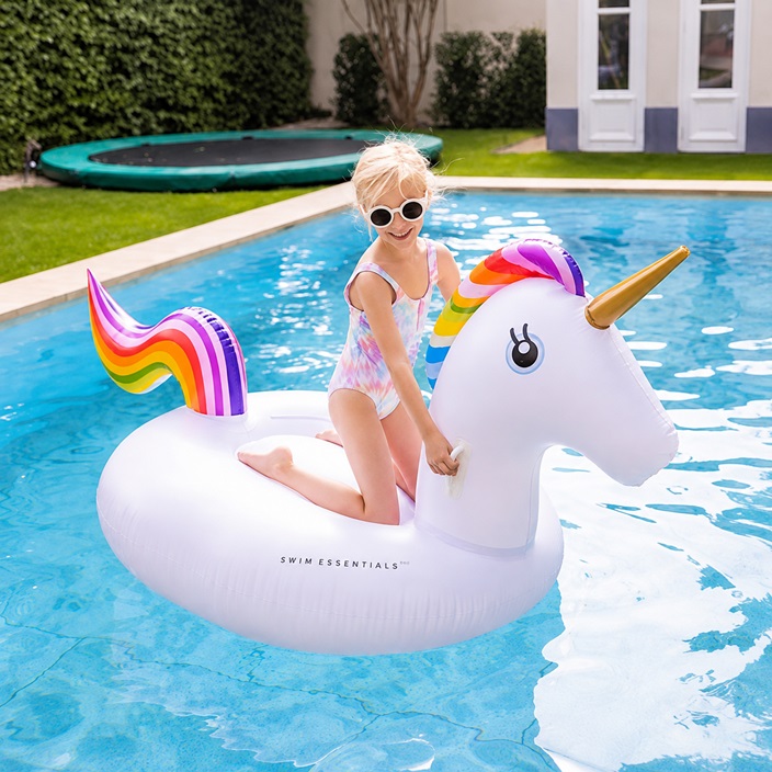 Inflatable Pool Float XXL - Swim Essentials Unicorn