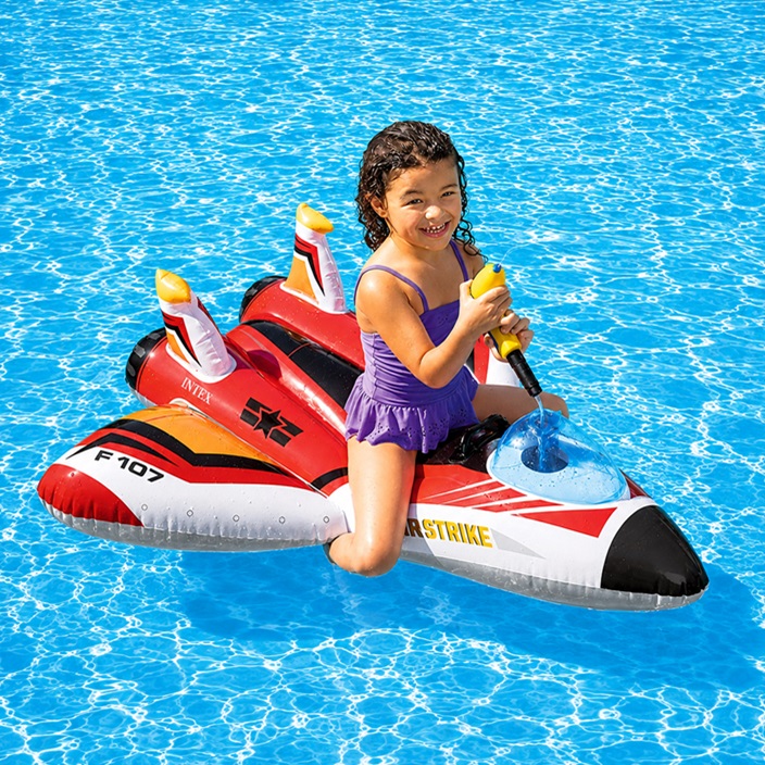 Inflatable Pool Float - Intex Aircraft Red