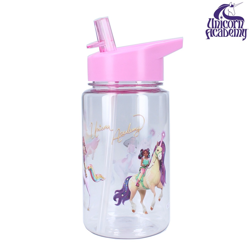Kids drinking bottled The Unicorn Academy Drink Up