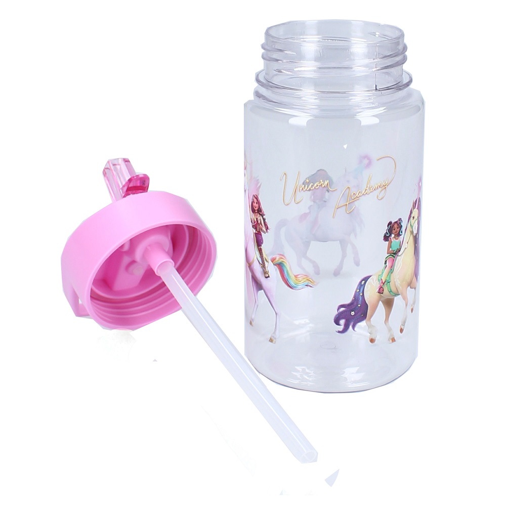 Kids drinking bottled The Unicorn Academy Drink Up