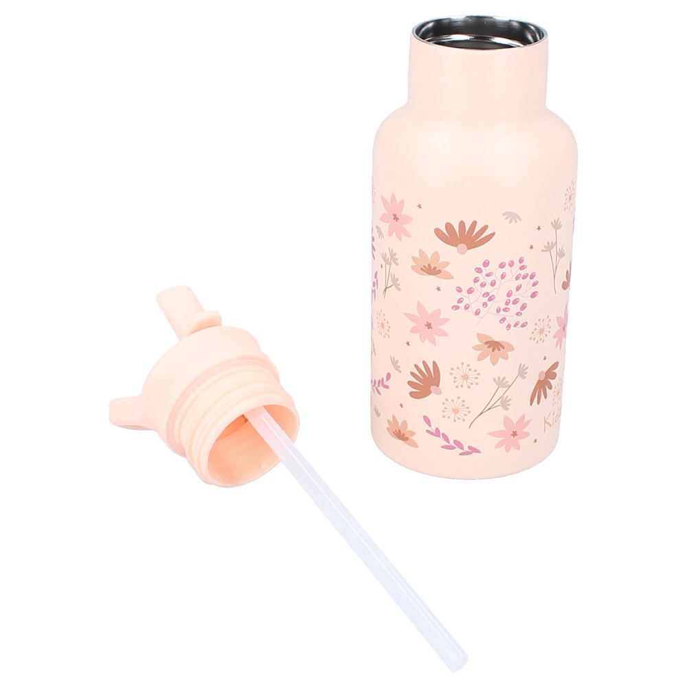 Metal drinking bottle for kids Kidzroom Flowers