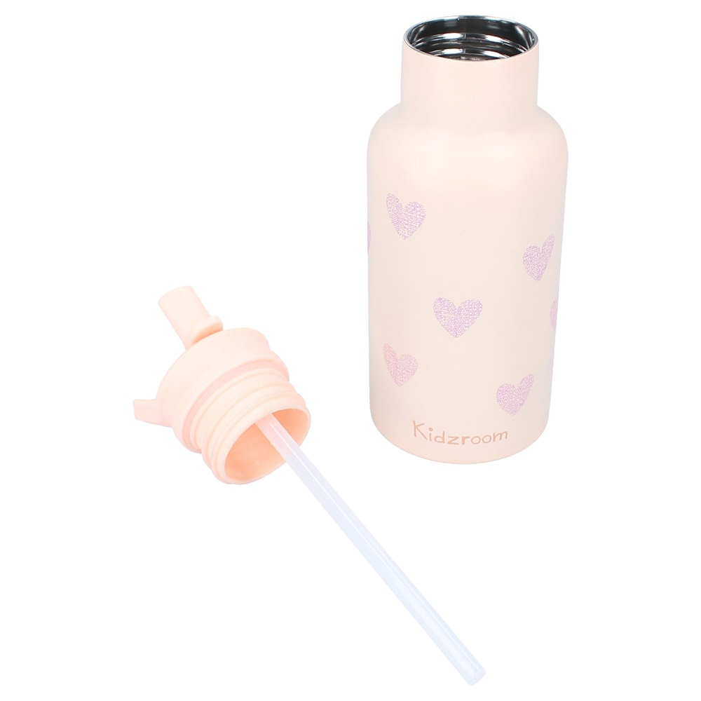 Metal drinking bottle for kids Kidzroom Hearts