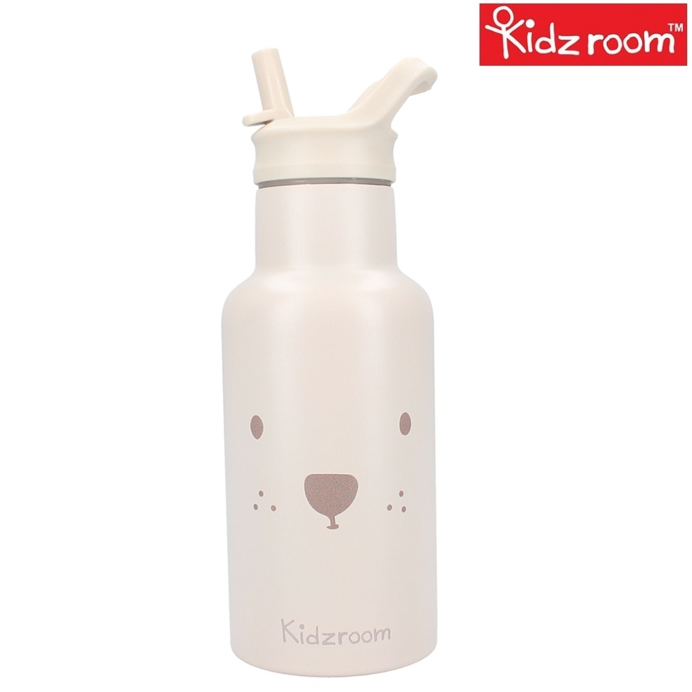 Metal drinking bottle for kids Kidzroom Beary Excited