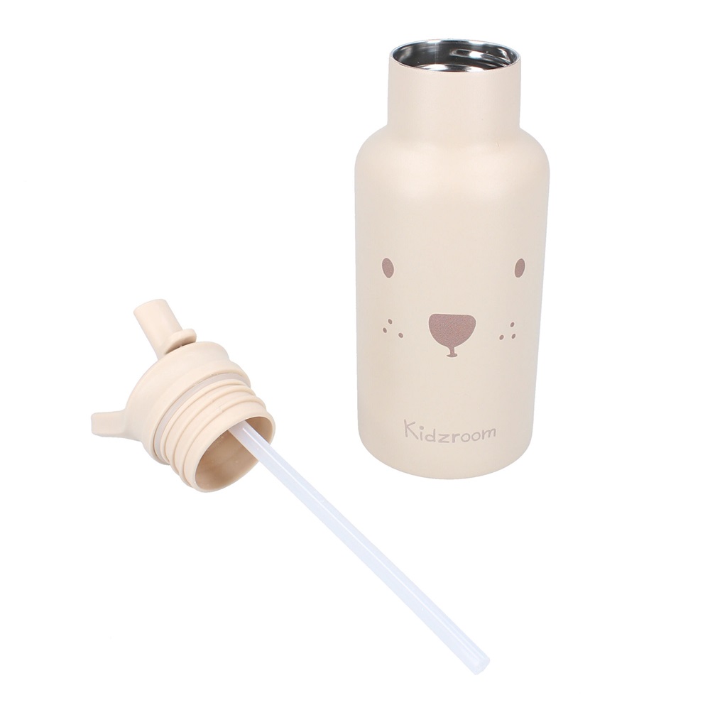 Metal drinking bottle for kids Kidzroom Beary Excited