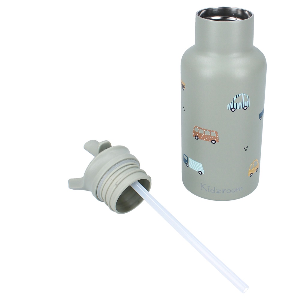 Metal drinking bottle for kids Kidzroom Cars