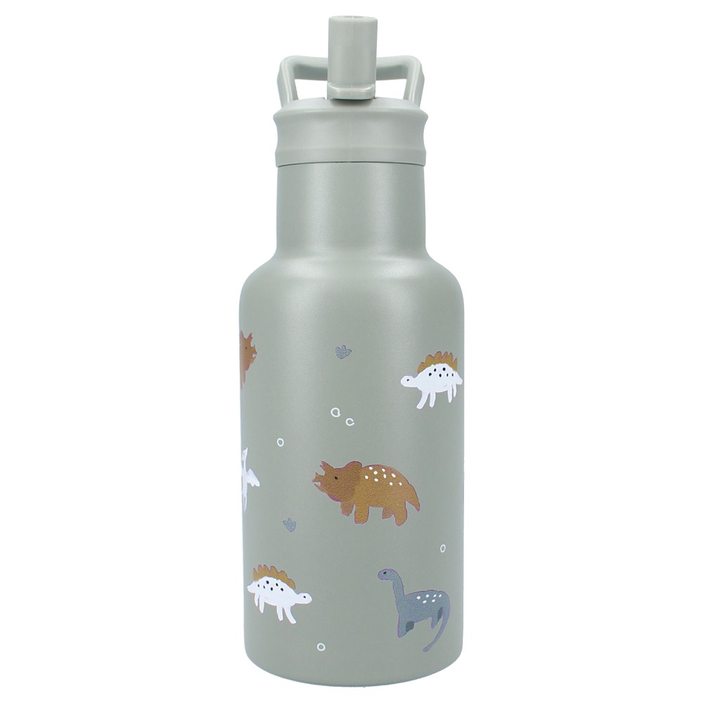 Metal drinking bottle for kids Kidzroom Dinos