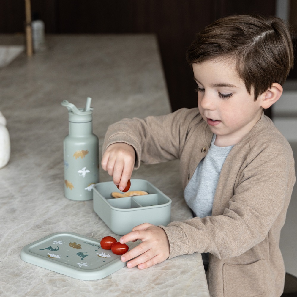Metal drinking bottle for kids Kidzroom Dinos