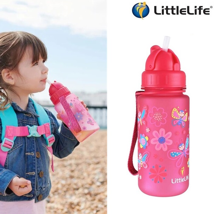 Water Bottle for Kids - LittleLife Butterfly