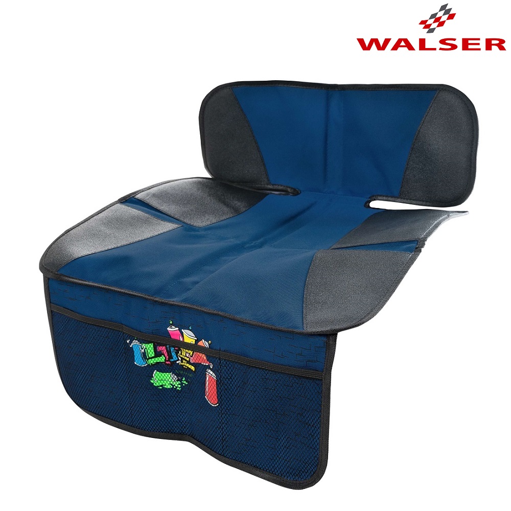 Car backseat protection Walser Graffiti Blue