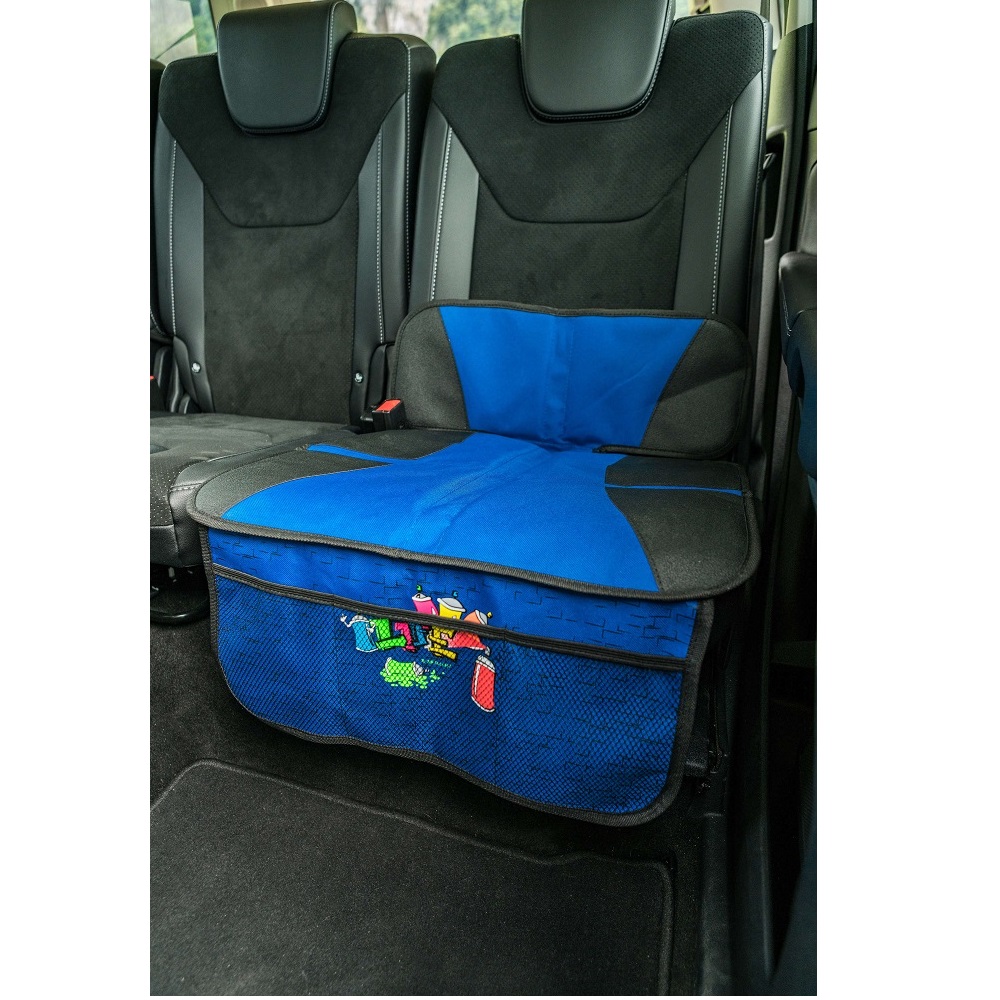Car backseat protection Walser Graffiti Blue