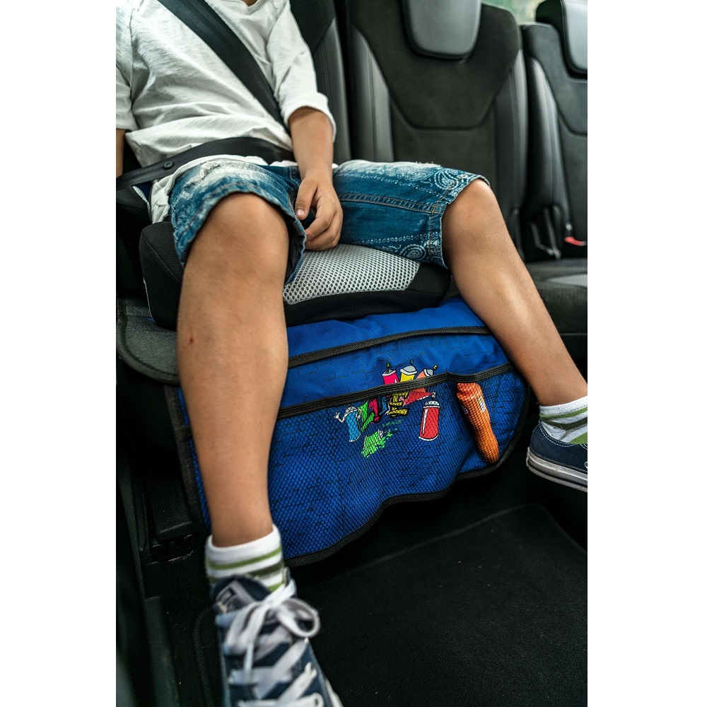 Car backseat protection Walser Graffiti Blue