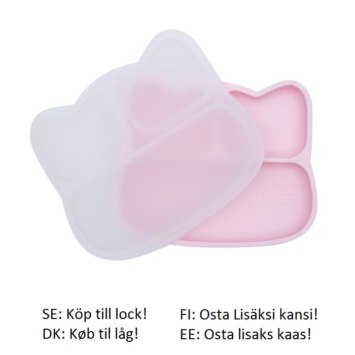 Lid to kids silicone suction plate We Might Be Tiny Bear