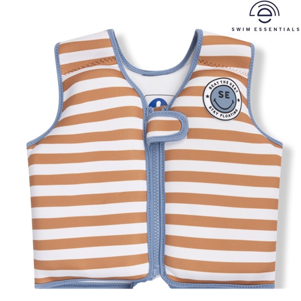 Swim vest for kids Swim Esentials Brown Striped